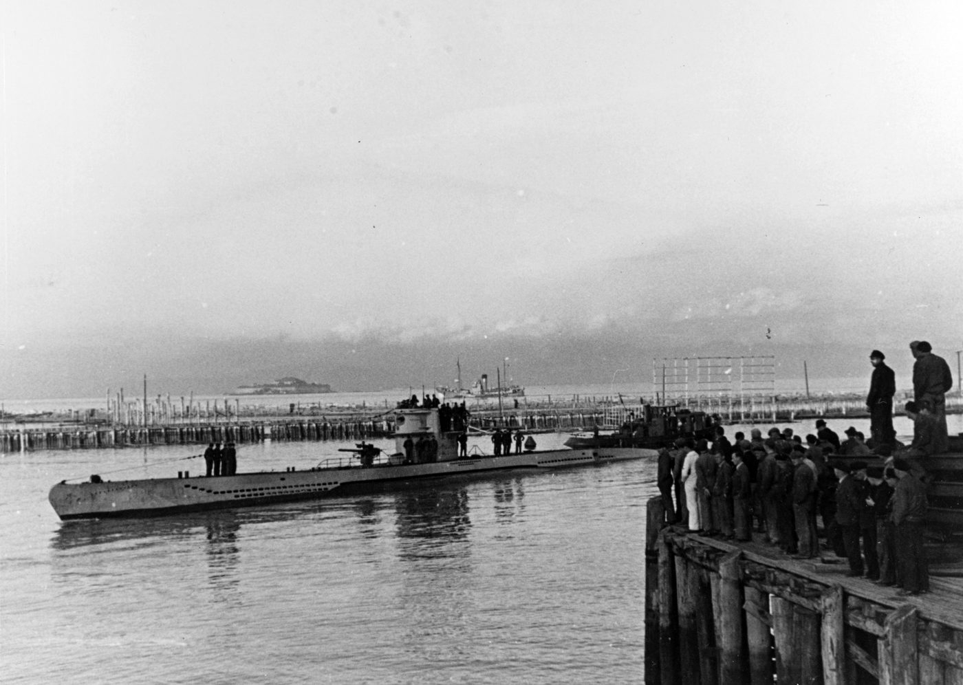 Figure 2 — A German Type VII U-boat. The Atlantic submarine campaign ran on Enigma-enciphered radio traffic; reading it became a matter of national survival for Britain. Photo: File:German Type VII…