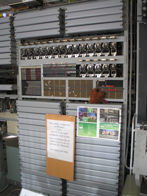 Figure 6 — The wartime Colossus at Bletchley Park, the establishment whose successor, GCHQ, would secretly invent public-key cryptography decades before academia. Photo: File:Colossus Computer, Ble…