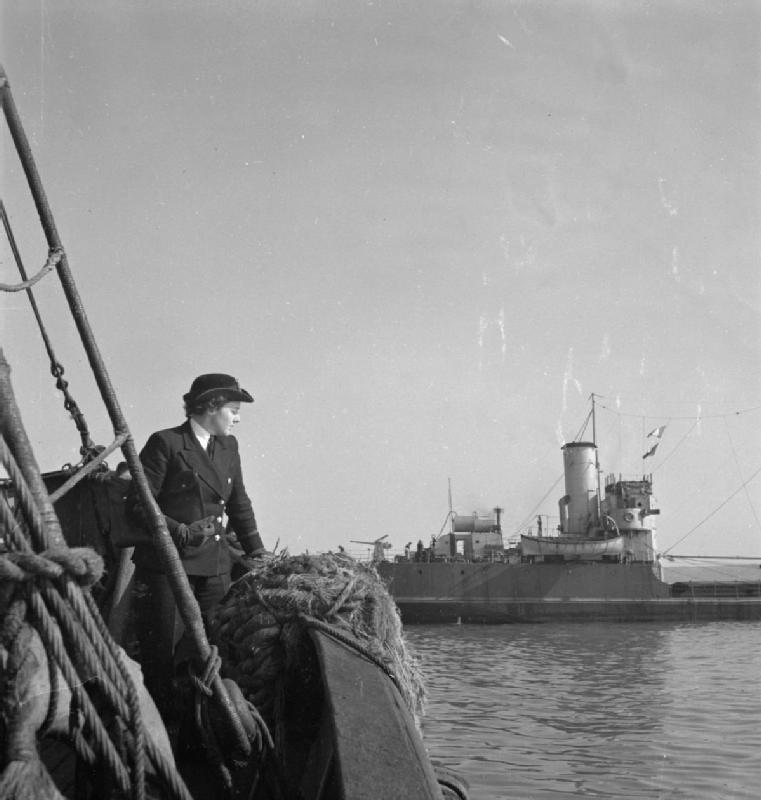 Figure 4 — Members of the Women's Royal Naval Service (the "Wrens") in 1944. Thousands of Wrens operated the Bombes that ground out Enigma settings, working round the clock in shifts. Photo: File:W…