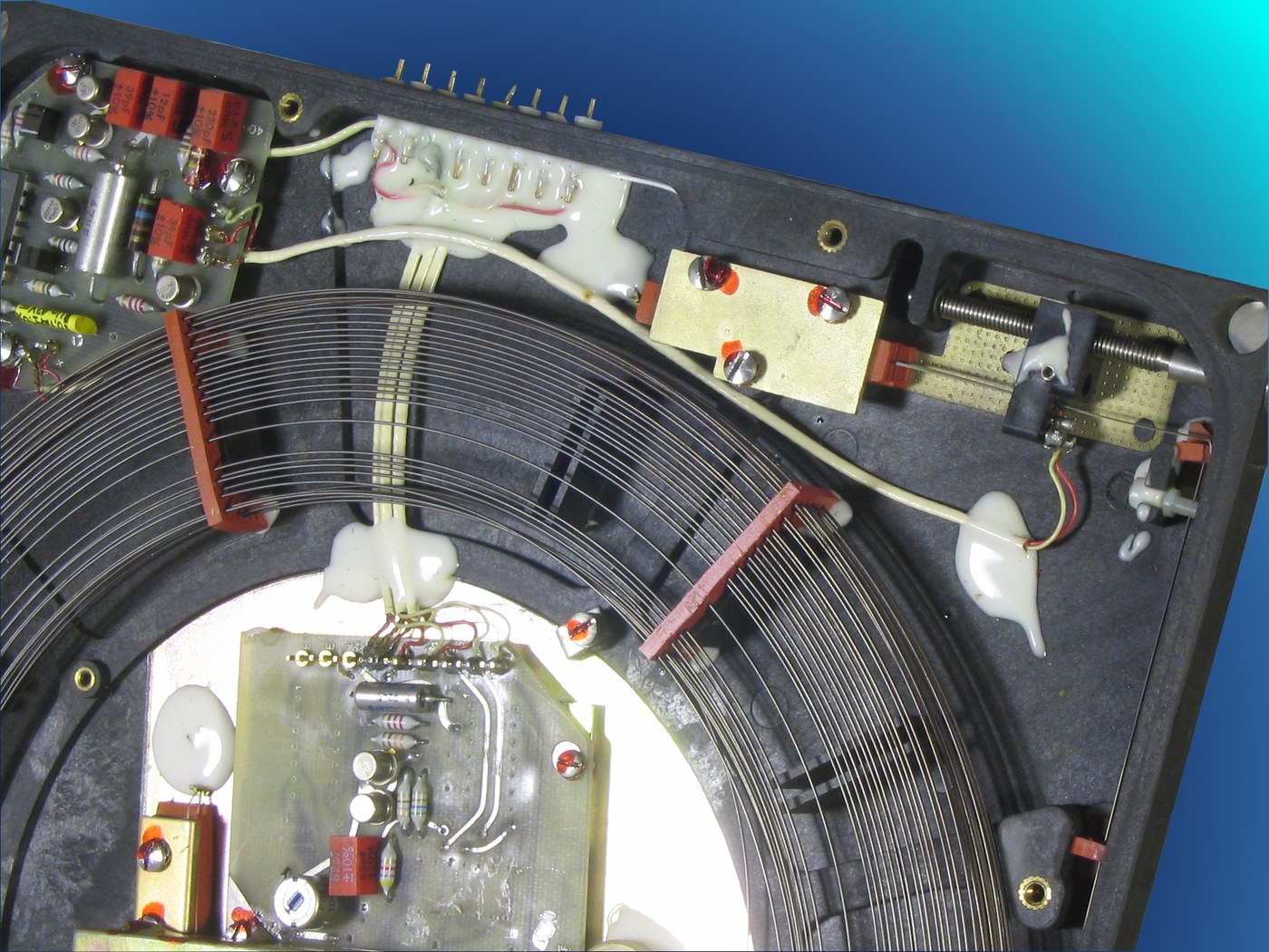 Figure 3 — The KENBAK-1's memory has a long ancestry. This 10-kilobit magnetostrictive delay line, made by Thomson-CSF for the PLATON prototype telephone exchange, stored bits as twisting pulses travelling al…