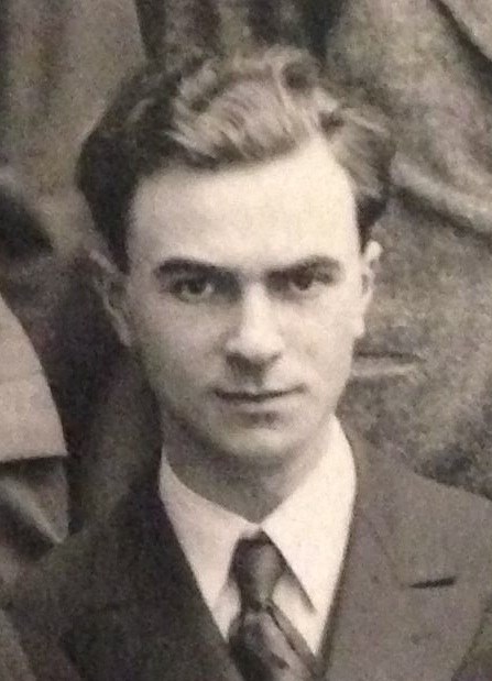 Figure 3 — C. E. Wynn-Williams in 1927, as a young physicist at the Cavendish Laboratory, Cambridge (detail of a laboratory group photograph). His prewar thyratron ring counters, designed to count particles f…
