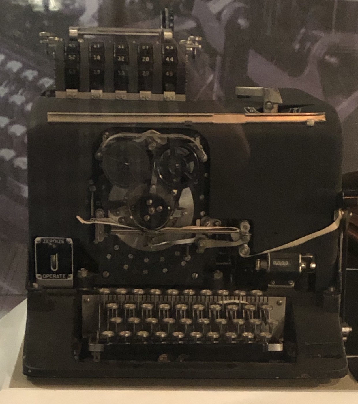 Figure 7 — The other end of the US Army's cipher hierarchy: SIGABA (Army M-134-C, Navy CSP-888/889), an electric machine with fifteen rotors used for high-level traffic. It was never broken in the war, and it…