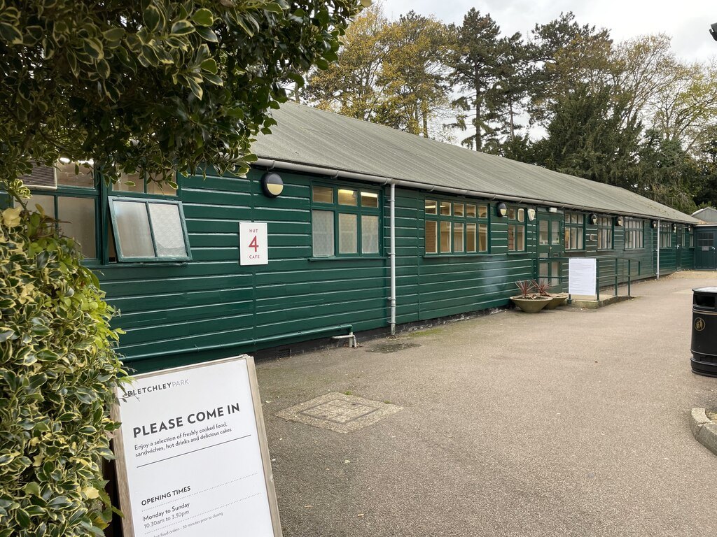 Figure 6 — Hut 4 at Bletchley Park today, now the site's café. In 1941 it housed the naval intelligence section, including the small Italian team that broke into the Regia Marina's Hagelin C-38m.