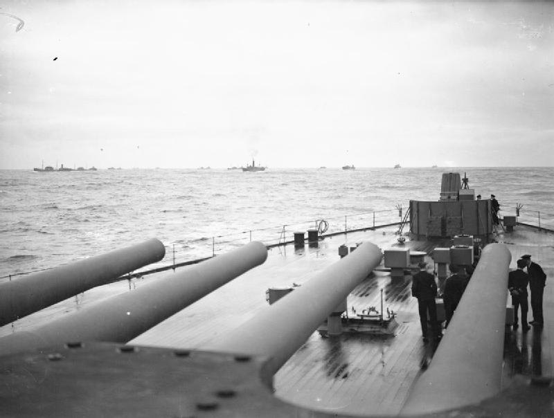 Figure 4 — On board HMS King George V in January 1941, on the voyage that carried Lord Halifax to the United States; on her return the battleship carried the four Americans and their crates, including the PUR…