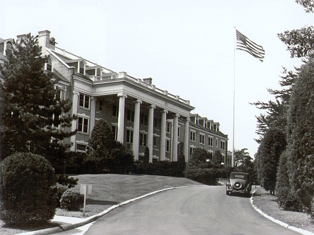 Figure 4 — Arlington Hall, Arlington, Virginia, a girls' junior college before the Army acquired it in 1942 for its codebreakers. PURPLE decrypts of Ōshima's reports were produced here for the rest of the war.