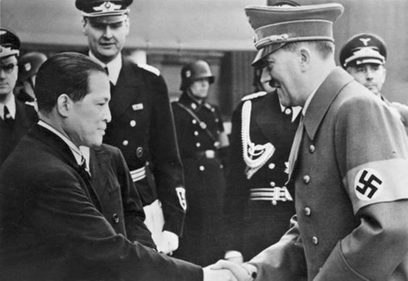 Figure 2 — Hitler greets Ōshima, 1942. Few foreign diplomats saw Hitler as often or as privately. Ōshima wrote up each conversation at length, and the Allies read the reports, often before the Foreign Ministr…